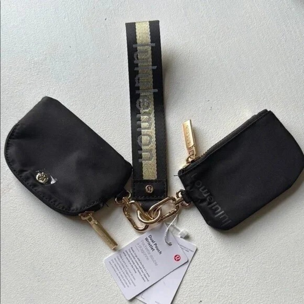 Lululemon Dual Pouch Vapor Black/Gold - Picture 2 of 4